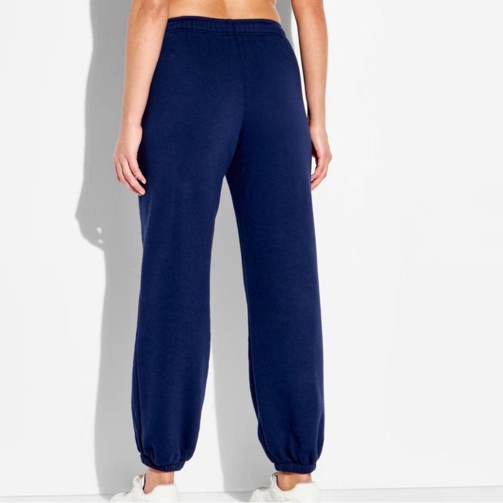 Women's Navy Drawstring Jogger Pants - Picture 6 of 6